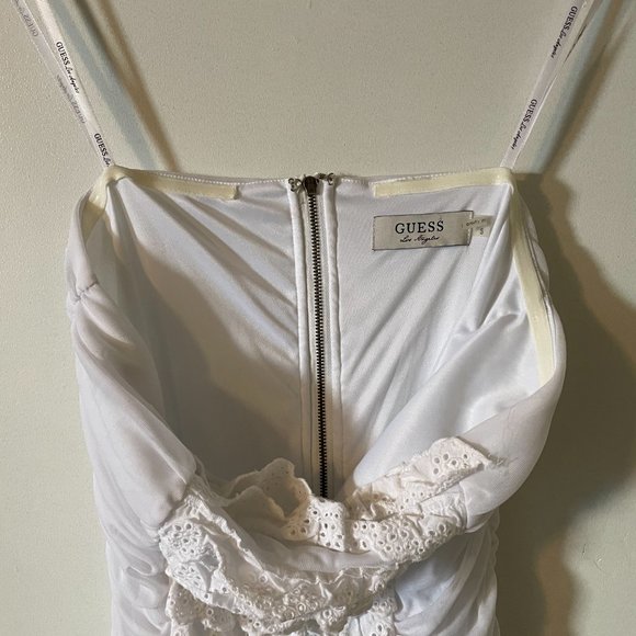 Guess White Party Dress Body Con - Picture 5 of 12